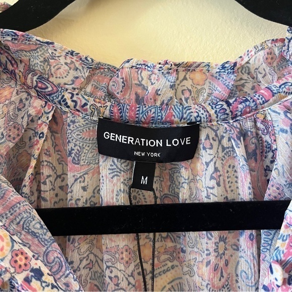 NWT GENERATION LOVE Mirabelle Mosaic Dress Mosaic Paisley with Slip Size‎ Medium - Picture 6 of 16